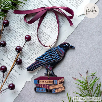 Gothic Raven Ornament Ornaments