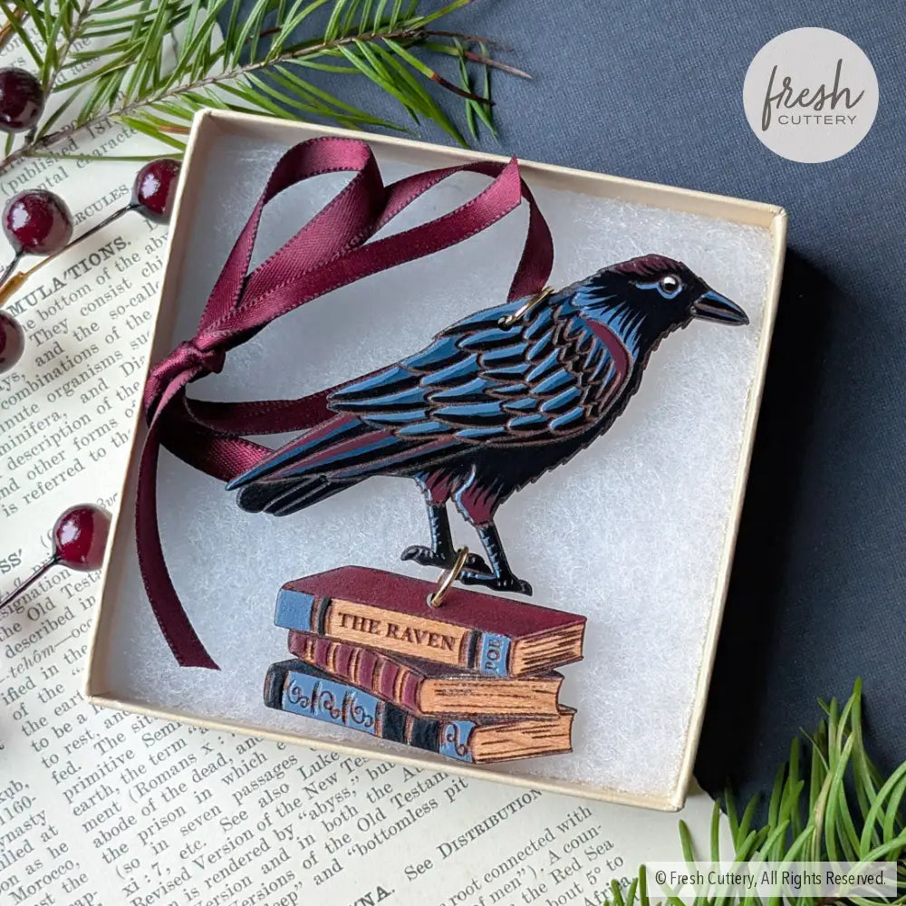 Gothic Raven Ornament Ornaments