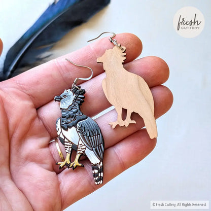 Harpy Eagle Earrings Dangle and Drop Earrings