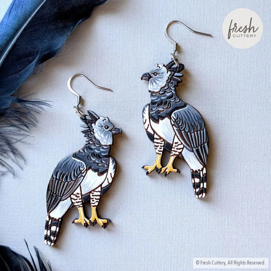 Harpy Eagle Earrings Dangle and Drop Earrings