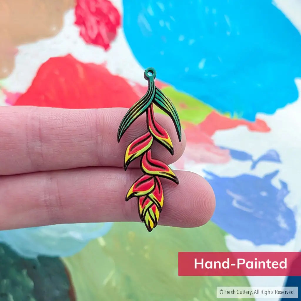 Heliconia Rostrata Earrings - Dangle and Drop Earrings
