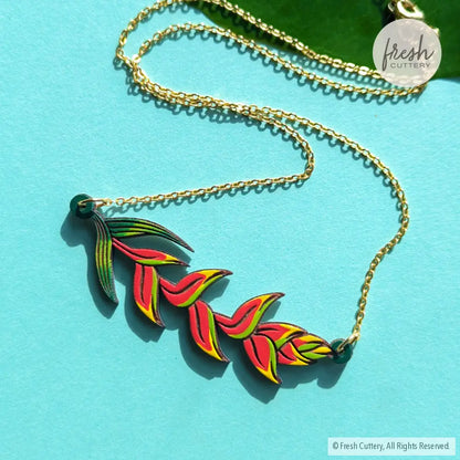 Heliconia Rostrata Necklace Necklaces