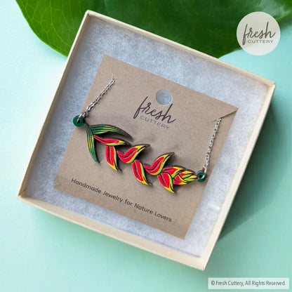 Heliconia Rostrata Necklace Necklaces