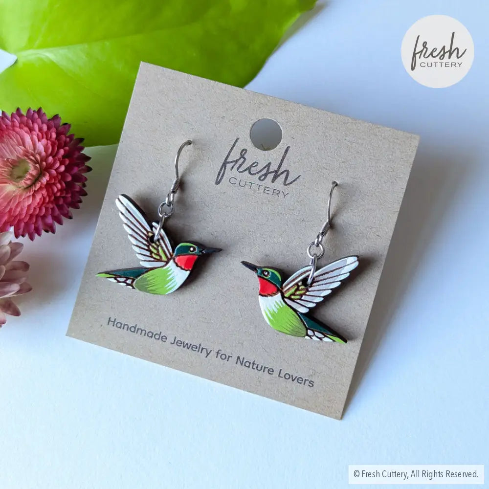 Hummingbird Earrings Dangle And Drop