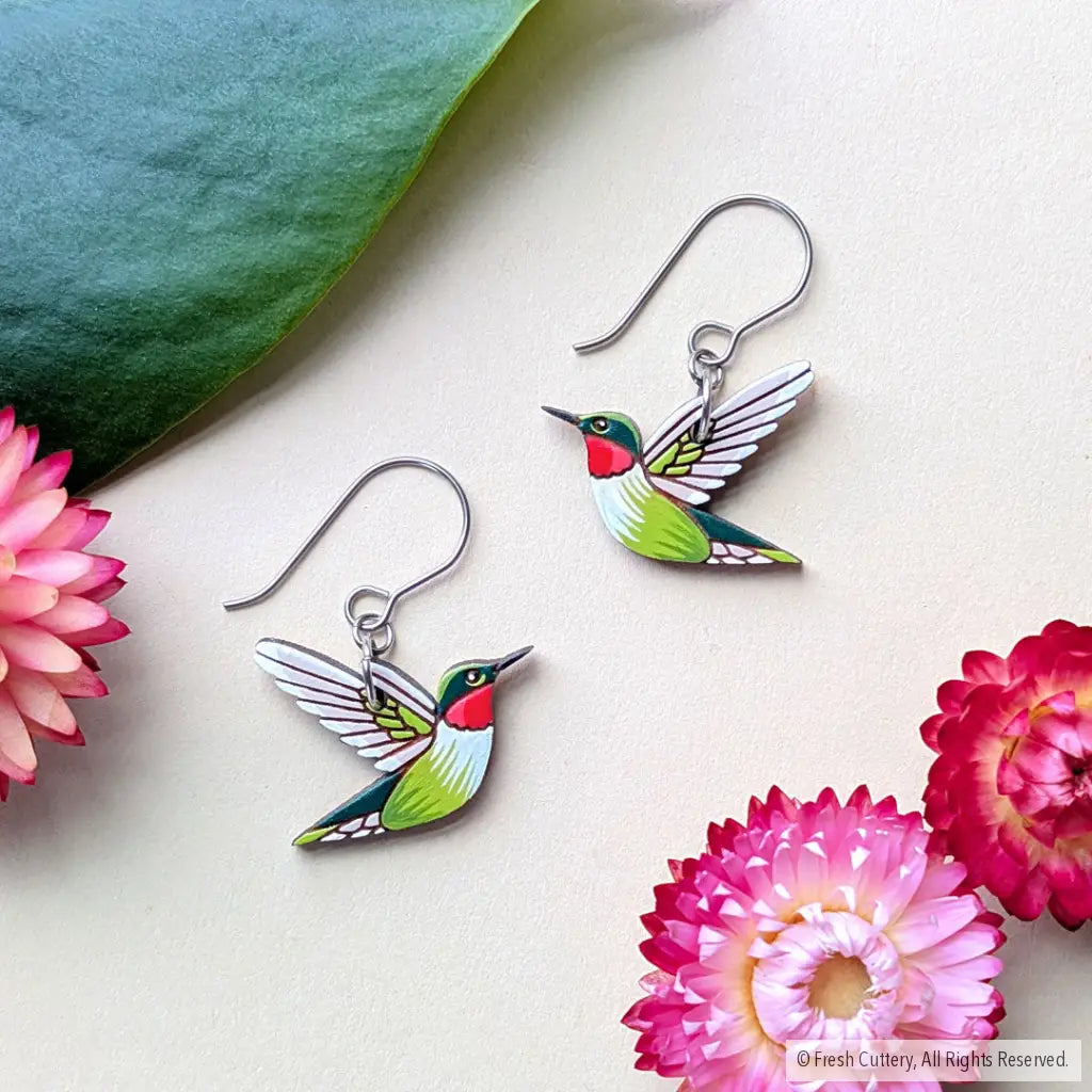 Hummingbird Earrings - Dangle and Drop Earrings