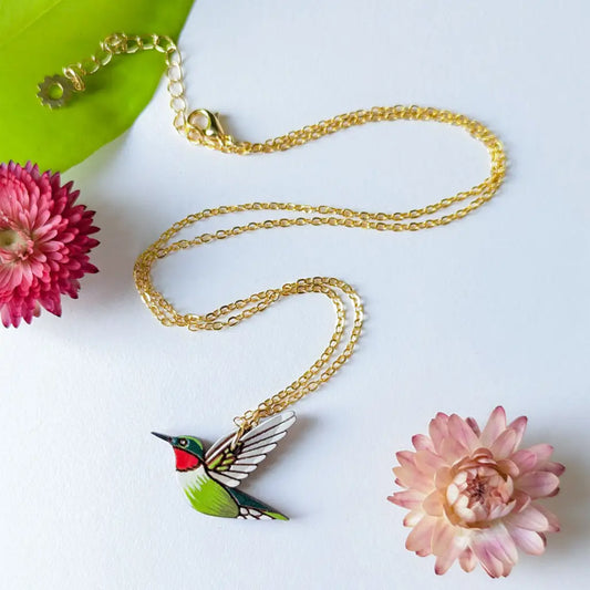 Hummingbird Necklace Gold Necklaces