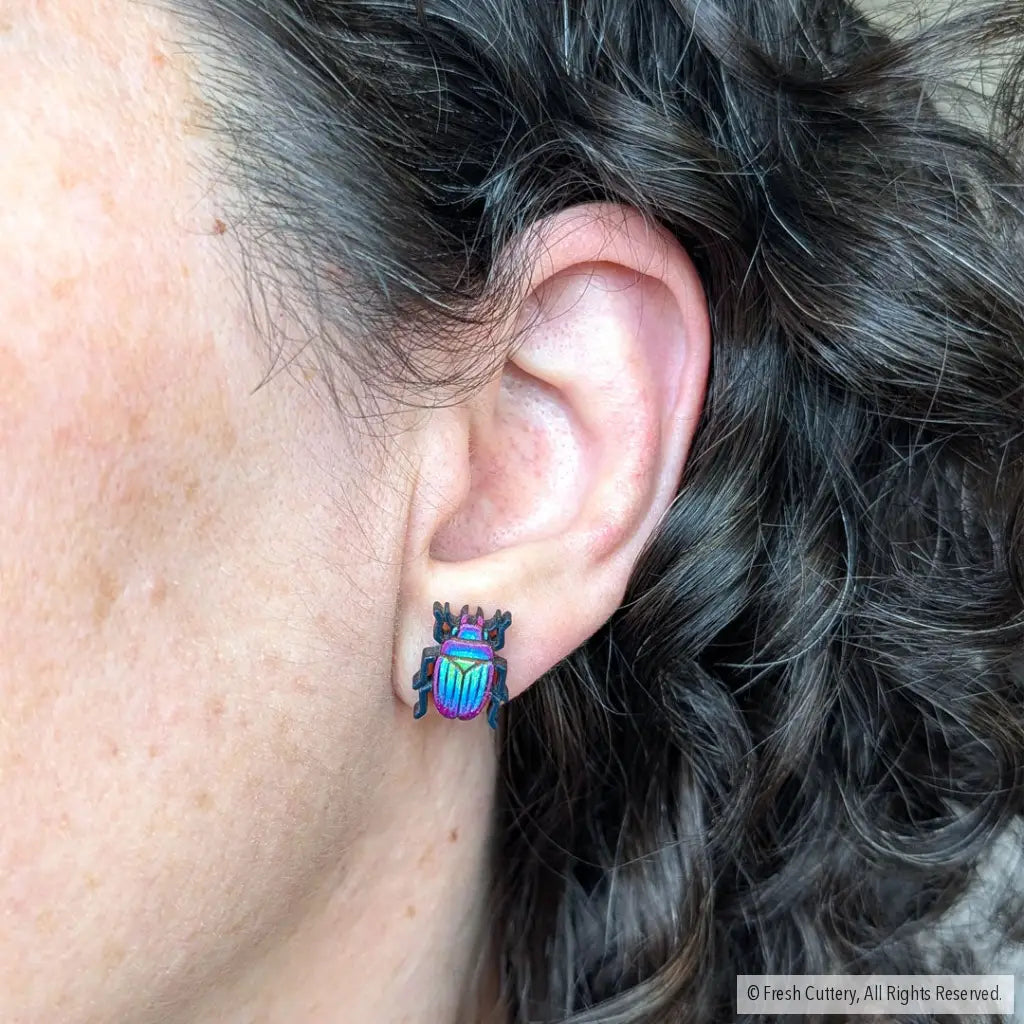 Iridescent Beetle Studs Studs