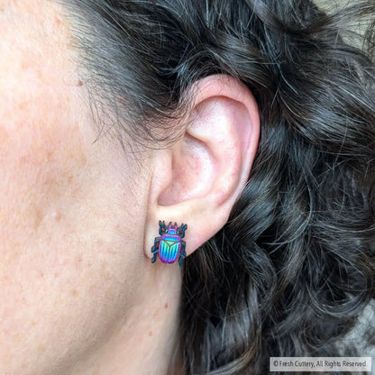 Iridescent Beetle Studs Studs