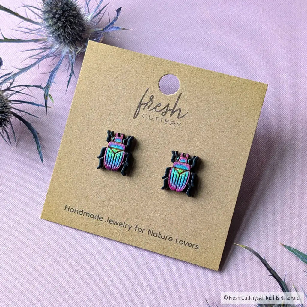 Iridescent Beetle Studs Studs