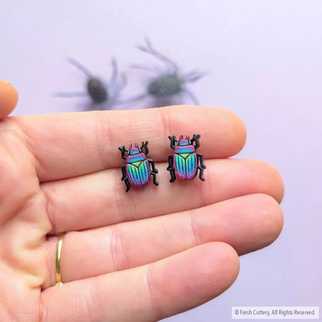 Iridescent Beetle Studs Studs