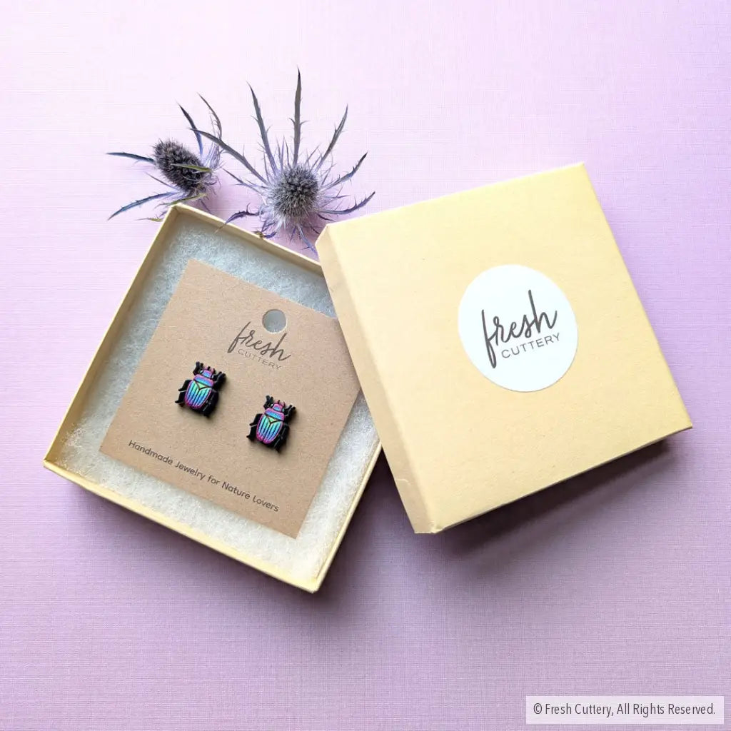 Iridescent Beetle Studs Studs