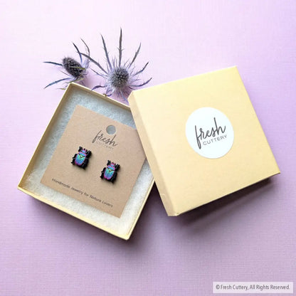 Iridescent Beetle Studs Studs