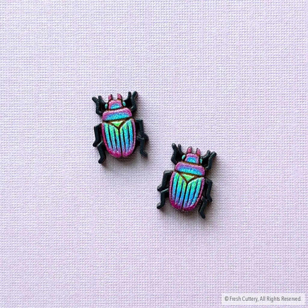 Iridescent Beetle Studs Studs