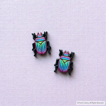 Iridescent Beetle Studs Studs