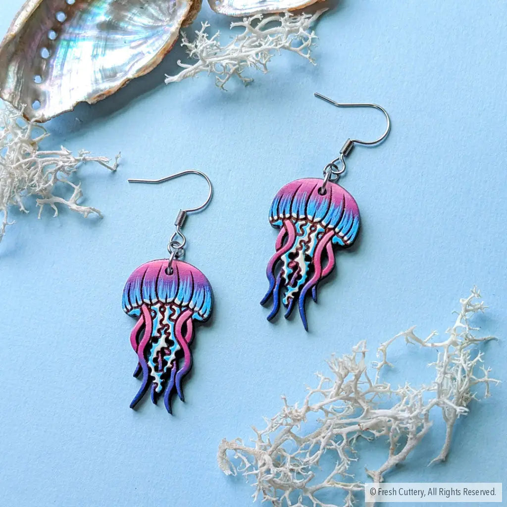 Jellyfish Earrings - Dangle and Drop Earrings