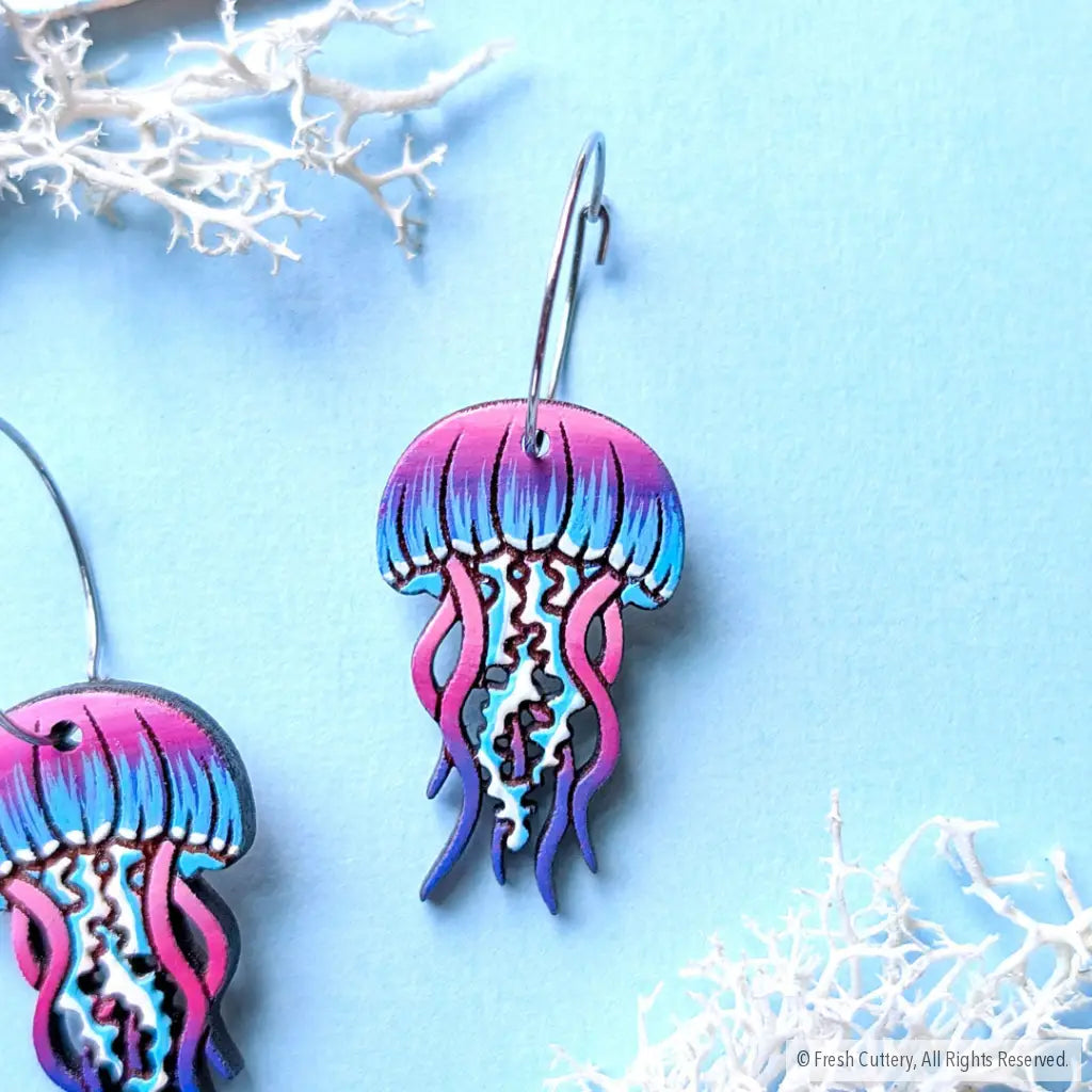 Jellyfish Earrings - Dangle and Drop Earrings