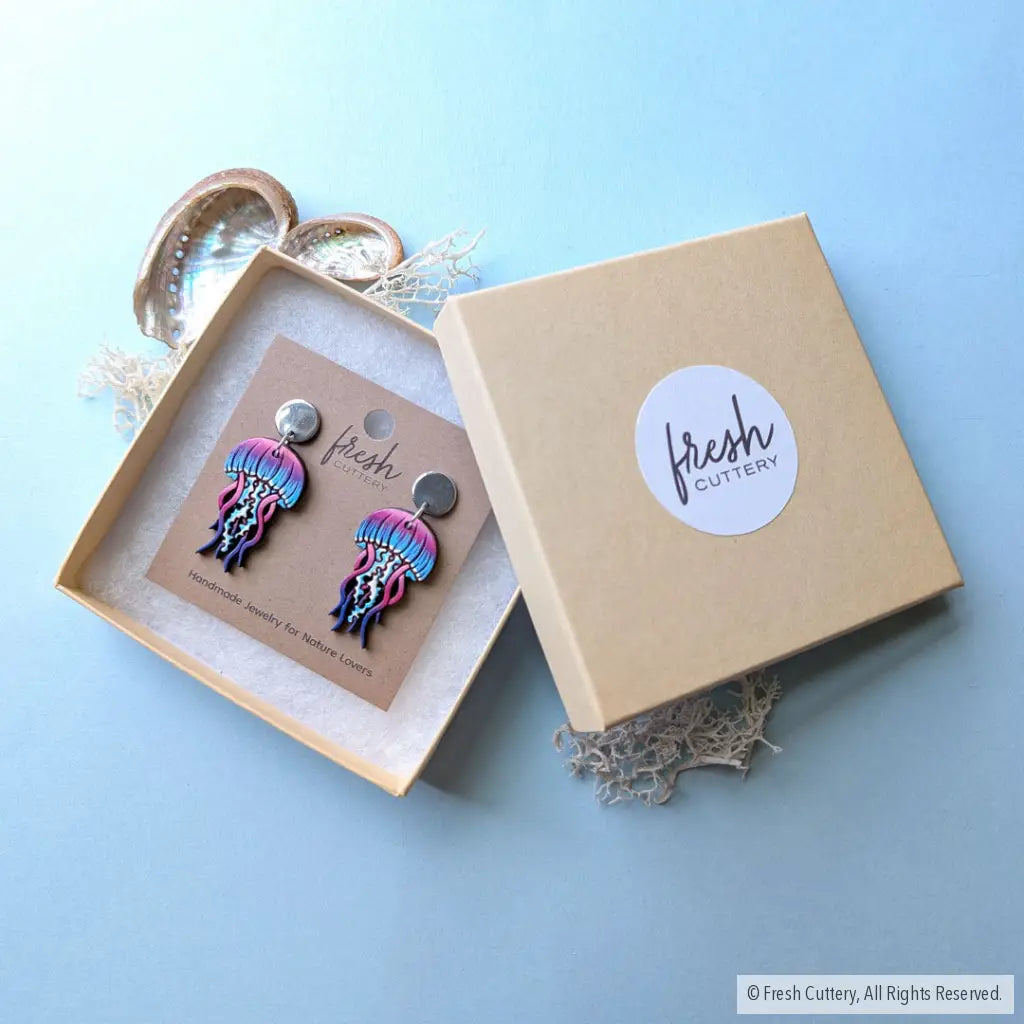 Jellyfish Earrings - Dangle and Drop Earrings