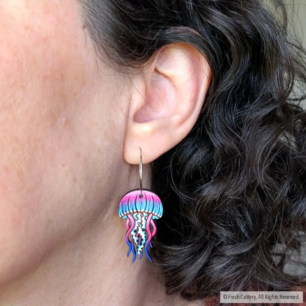 Jellyfish Earrings - Dangle and Drop Earrings