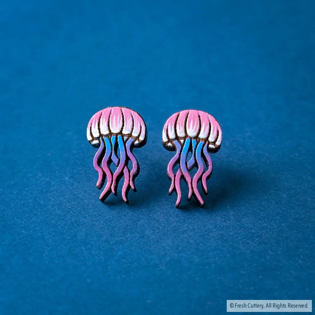Jellyfish Studs - Pink - Studs