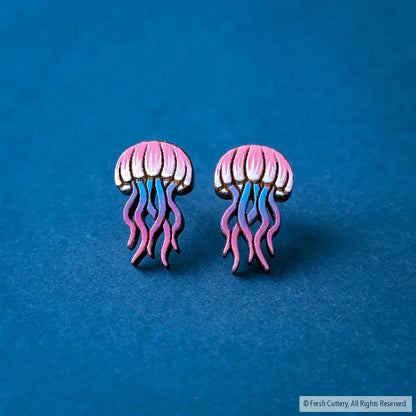 Jellyfish Studs - Pink - Studs
