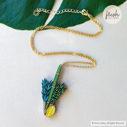 Jewish Lulav And Etrog Necklace Gold Chain Necklaces