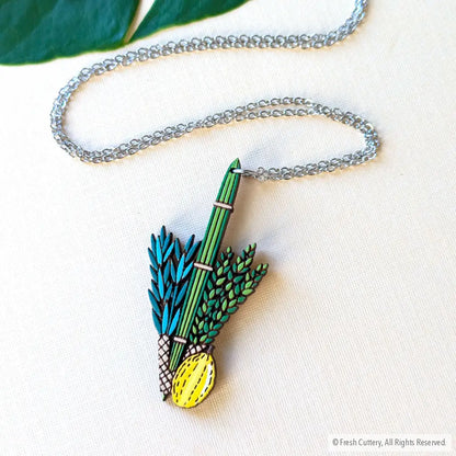 Jewish Lulav And Etrog Necklace Necklaces