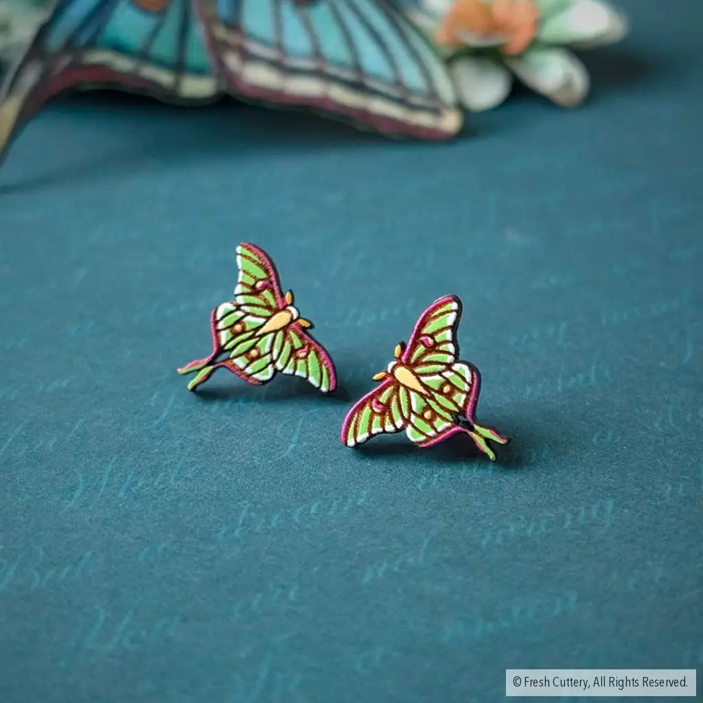 Luna Moth Studs Studs