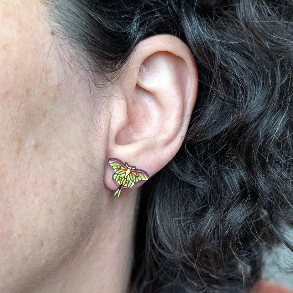 Luna Moth Studs Studs