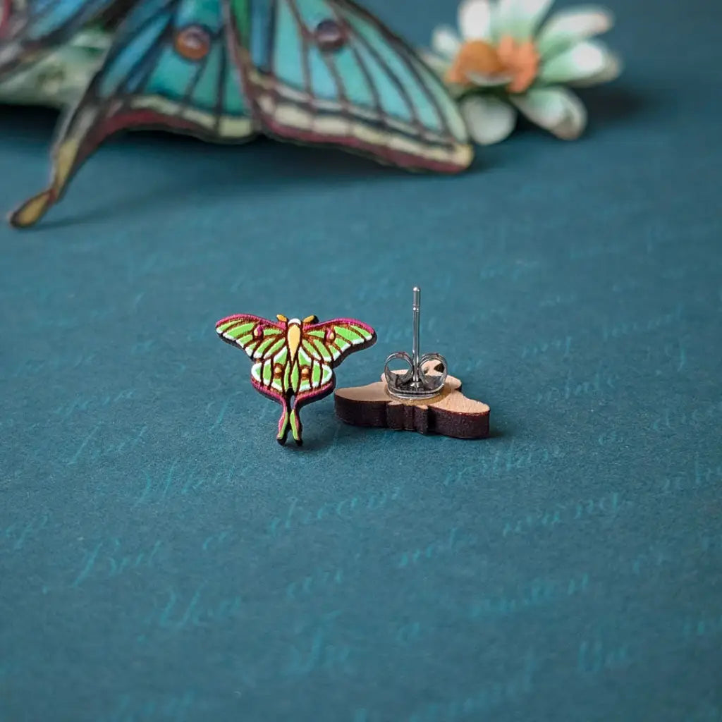 Luna Moth Studs Studs