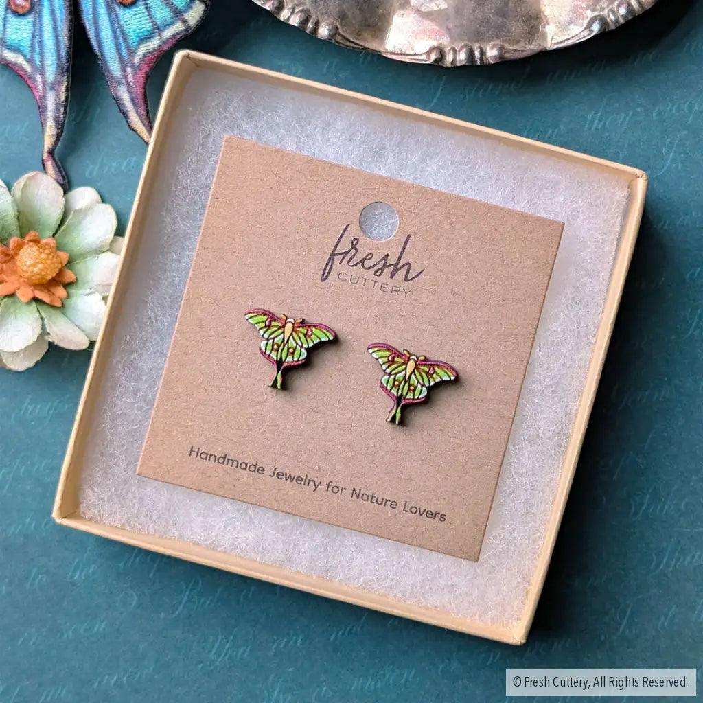 Luna Moth Studs Studs