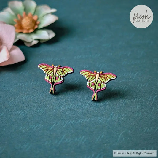 Luna Moth Studs Studs