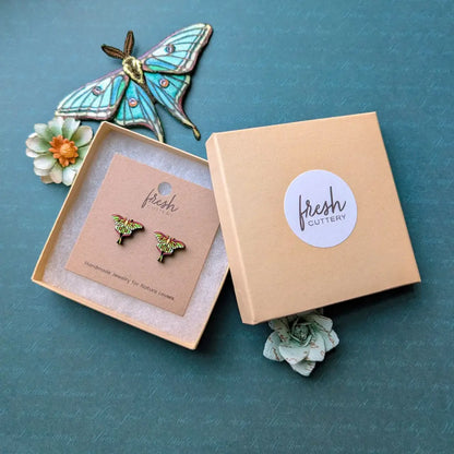Luna Moth Studs Studs