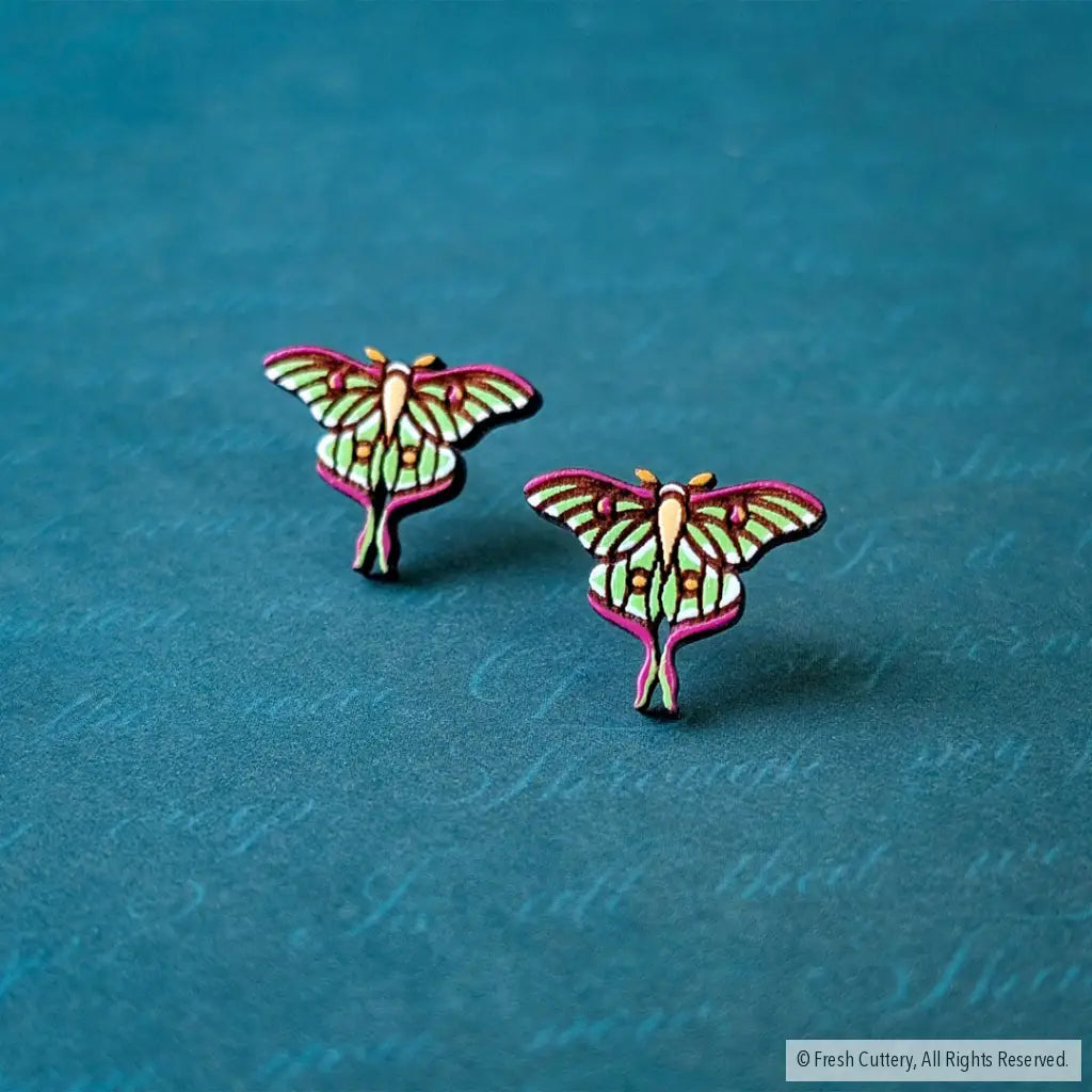 Luna Moth Studs - Studs