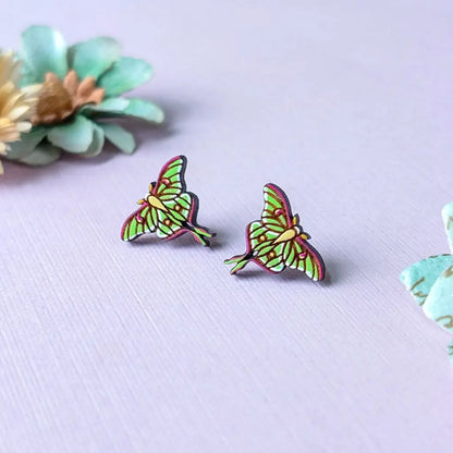 Luna Moth Studs Studs