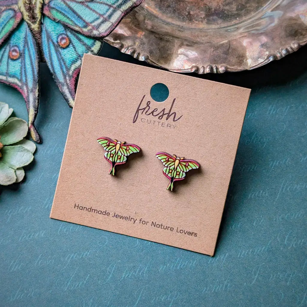Luna Moth Studs Studs