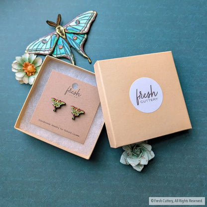 Luna Moth Studs Studs