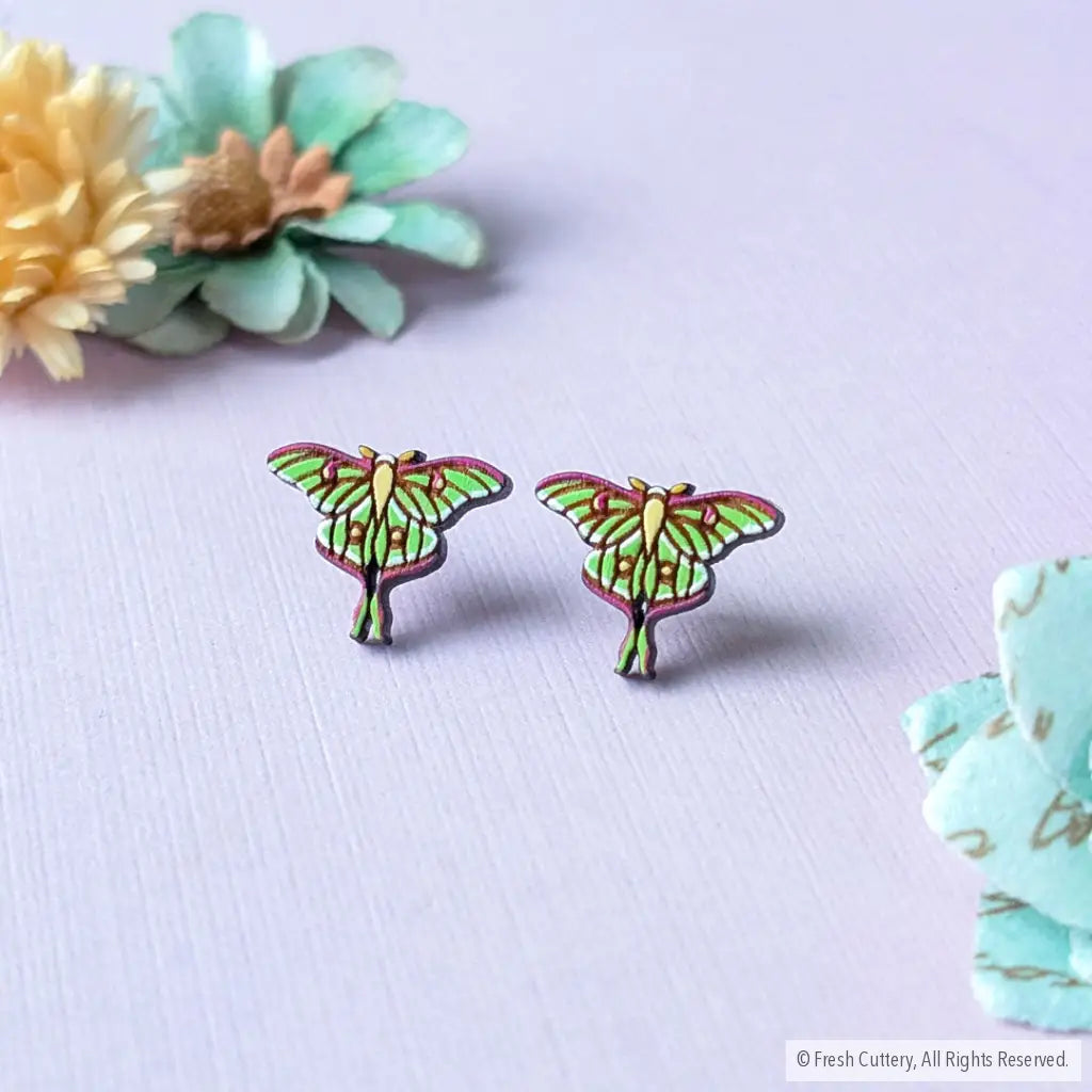 Luna Moth Studs Studs