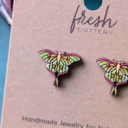 Luna Moth Studs Studs