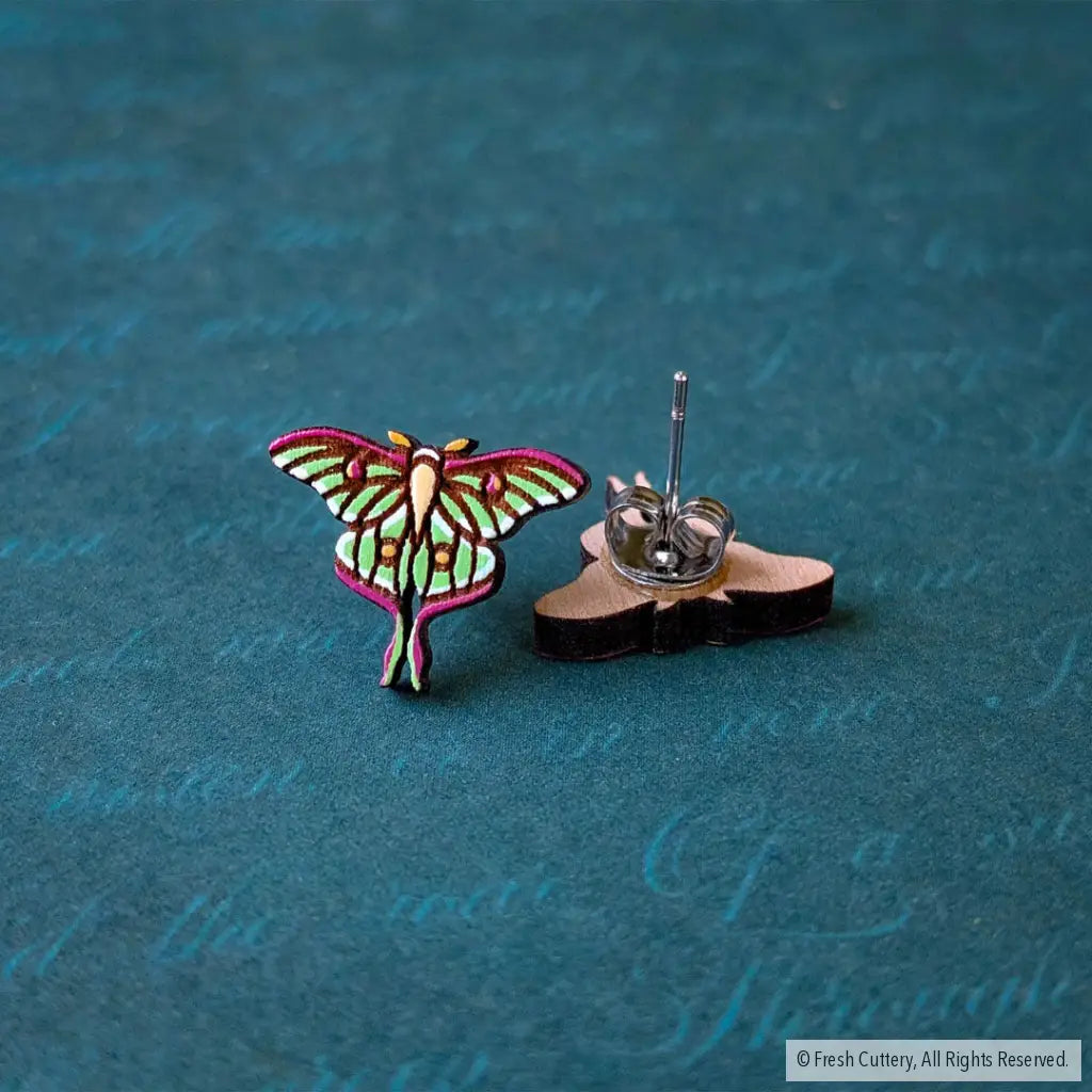 Luna Moth Studs - Studs