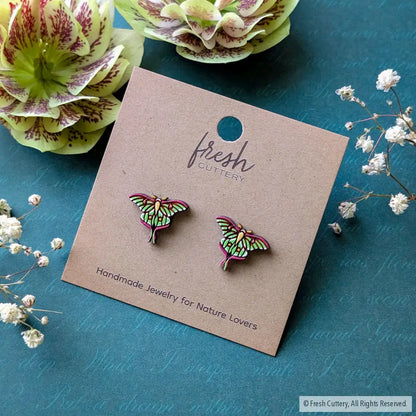 Luna Moth Studs - Studs