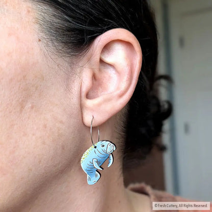 Manatee Earrings Dangle and Drop Earrings