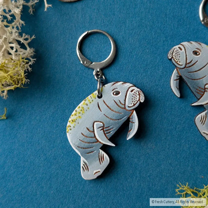 Manatee Earrings Dangle and Drop Earrings