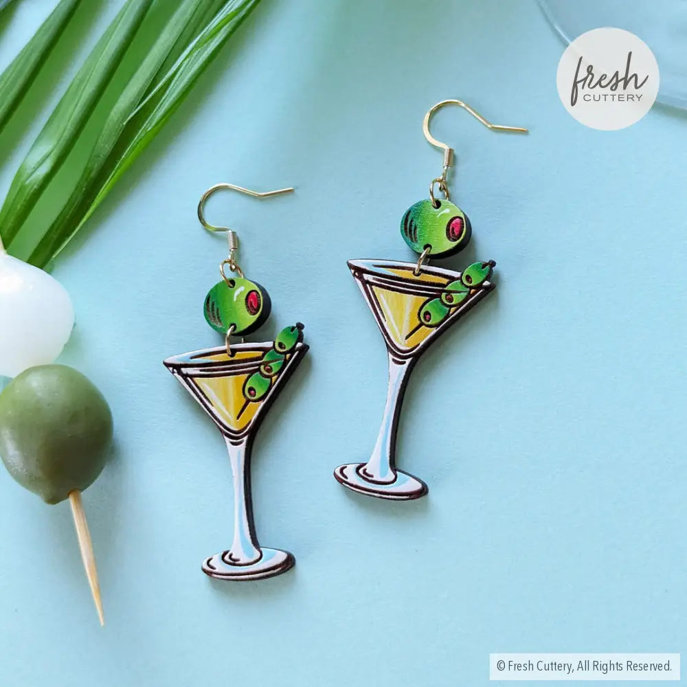 Martini Earrings Dangle And Drop