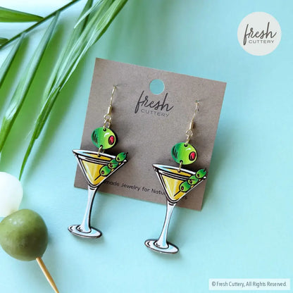 Martini Earrings Dangle And Drop