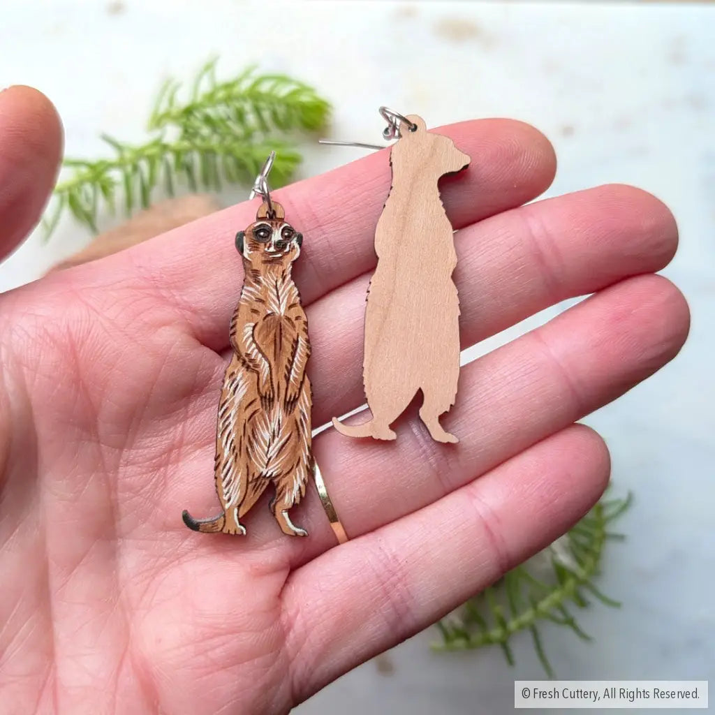Meerkat Earrings - Dangle and Drop Earrings