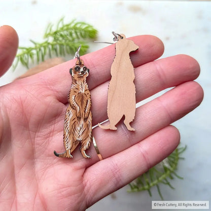 Meerkat Earrings - Dangle and Drop Earrings