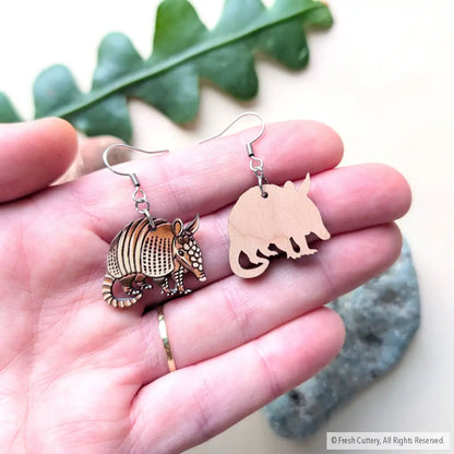 Mini Armadillo Earrings Dangle and Drop Earrings