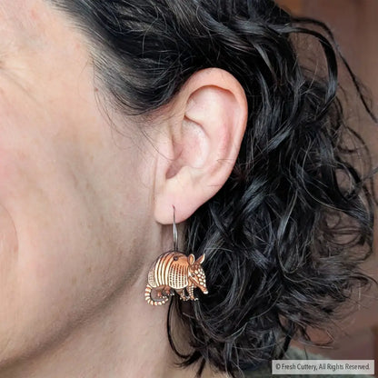 Mini Armadillo Earrings Dangle and Drop Earrings