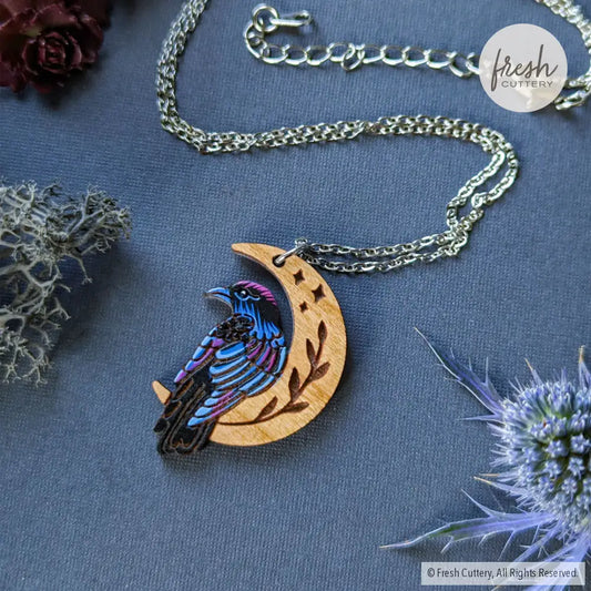 Mini Celestial Raven Necklace Necklaces