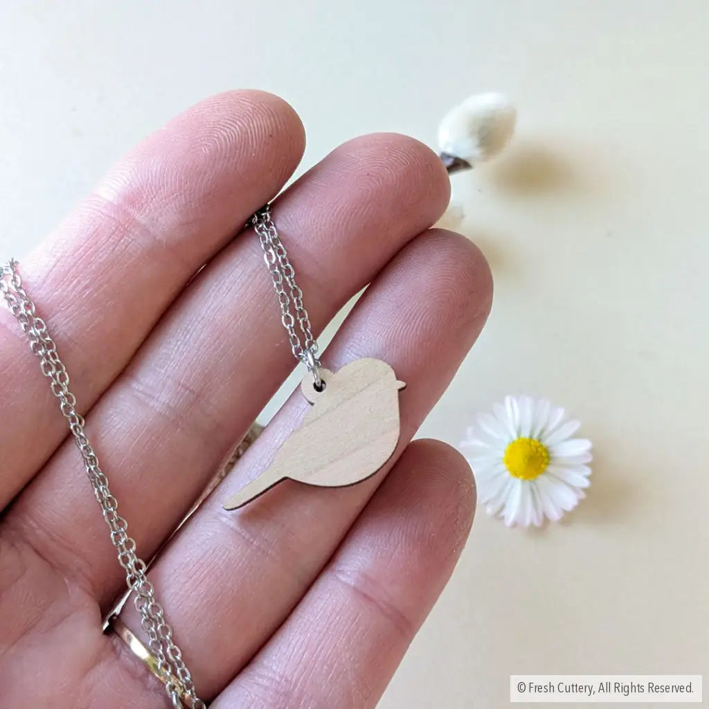 Mini Chickadee Bird Necklace Necklaces